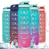 ZOMAKE 32oz Motivational Water Bottle with Time Marker,Leakproof  Sports Water Bottle BPA Free,Fruit Water Bottle Sports 1 Liter