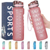 ZOMAKE 32oz Motivational Water Bottle with Time Marker,Leakproof  Sports Water Bottle BPA Free,Fruit Water Bottle Sports 1 Liter