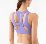Women Support Shockproof Sport Bra High Impact Padded Fitness Bra Quick Dry Gym Tops Workout Push Up SportWear Running Yoga Vest