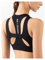 Women Support Shockproof Sport Bra High Impact Padded Fitness Bra Quick Dry Gym Tops Workout Push Up SportWear Running Yoga Vest