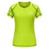 QUESHARK Women Quick Dry Short Sleeve Sports Running T Shirt Breathable Slim Tops Yoga T-shirts Tees Fitness Gym Workout Shirts