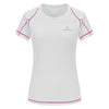 QUESHARK Women Quick Dry Short Sleeve Sports Running T Shirt Breathable Slim Tops Yoga T-shirts Tees Fitness Gym Workout Shirts