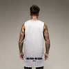 Cotton Gym Clothing Fitness Tank Tops Men Extend Cut Off Dropped Armholes Sports Vest Bodybuilding Workout Sleeveless Shirt