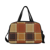 Uniquely You Travel Carry-On Bag / Brown and Beige Checkered Style