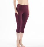 2021 Sports Capris Gym Leggings Super Quality Stretch Fabric camo black wine red capris leggings