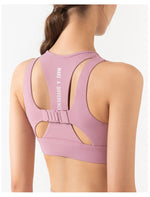 Women Support Shockproof Sport Bra High Impact Padded Fitness Bra Quick Dry Gym Tops Workout Push Up SportWear Running Yoga Vest