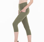 2021 Sports Capris Gym Leggings Super Quality Stretch Fabric camo black wine red capris leggings