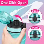 ZOMAKE 32oz Motivational Water Bottle with Time Marker,Leakproof  Sports Water Bottle BPA Free,Fruit Water Bottle Sports 1 Liter