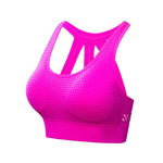 Women Shockproof Gathered Breathable Sports Underwear Running Workout Beauty Back Yoga Bra Fintess Gym Push UP Exercise Tops