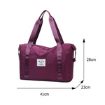 Dry-Wet Separation Yoga Handbags Large Capacity Waterproof Outdoor Gym Sports Travel Crossbody Bags Shoulder Bag for Women